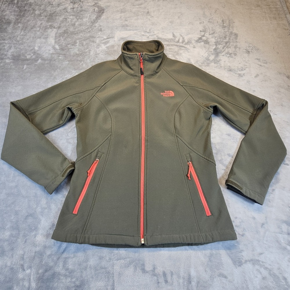 The North Face Green Fleece‎ Lined Full Zip Outdoor Womens Jacket Size M Outdoor